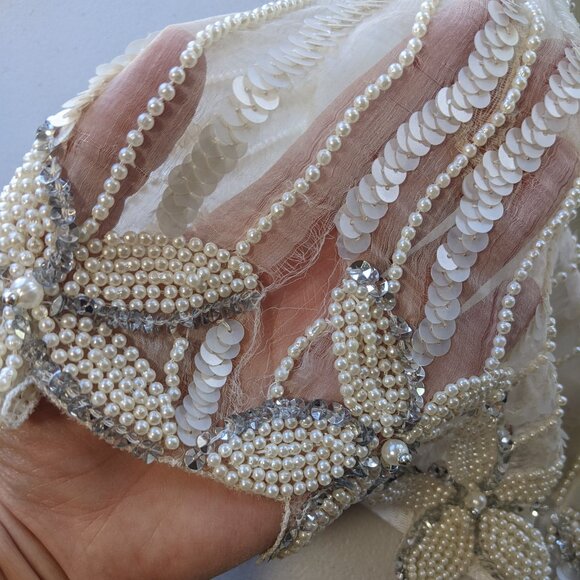 VINTAGE beaded masterpeice - 80's top and skirt, - Picture 16 of 16